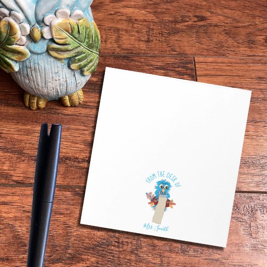 Bloc-notes personnalisé pour enseignant Whimsical