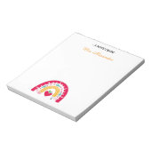 Bloc-notes personnalisé pour enseignants, Bloc-not (Tourné)