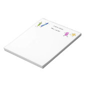 Bloc-notes personnalisé pour la maternelle (Tourné)