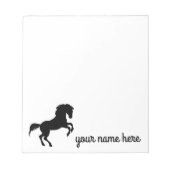 Bloc-notes personnalisé pour le cheval (Devant)