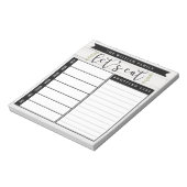 Bloc-notes personnalisé pour le planificateur de r (Tourné)