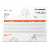 Bloc-notes personnalisé pour l'émetteur d'animaux (Devant)