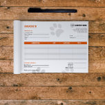 Bloc-notes personnalisé pour l'émetteur d'animaux<br><div class="desc">Gérez efficacement les factures tout en présentant une image professionnelle à vos clients.</div>