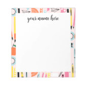 Bloc-notes personnalisé pour l'enseignant (Devant)