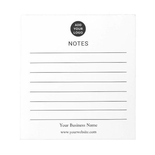 Bloc-notes personnalisé pour les entreprises (Devant)