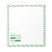 Bloc-notes personnalisé pour les professionnels de (Devant)