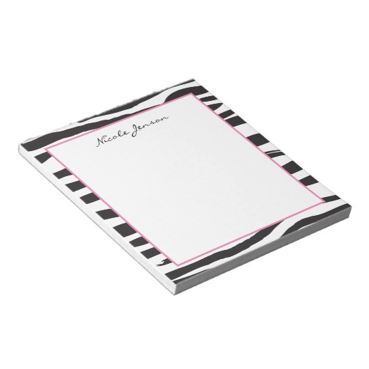 Bloc-notes personnalisé pour l'impression Zebra (Incliné)