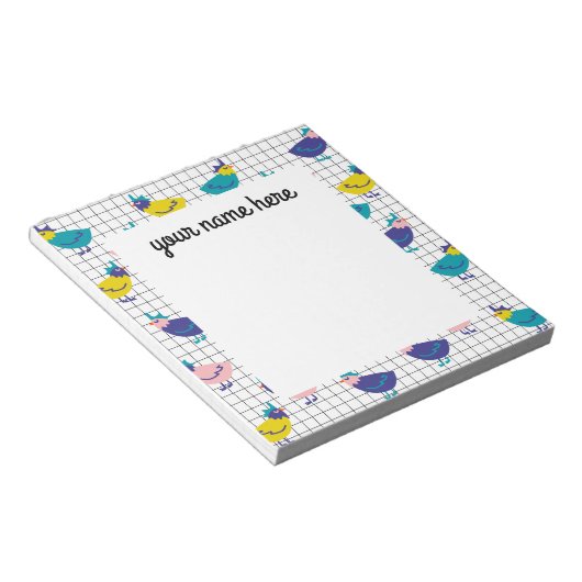 Bloc-notes personnalisé pour poulet (Incliné)