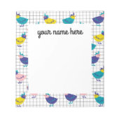 Bloc-notes personnalisé pour poulet (Devant)