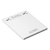 Bloc-notes personnalisé pour salon de coiffure et  (Incliné)