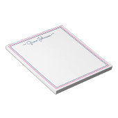 Bloc-notes personnalisé Preppy classique | Marine  (Incliné)