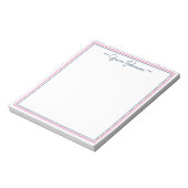 Bloc-notes personnalisé Preppy classique | Marine  (Tourné)