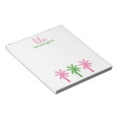 Bloc-notes personnalisé Preppy Palm Trees (Incliné)