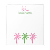 Bloc-notes personnalisé Preppy Palm Trees (Devant)