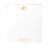 Bloc-notes personnalisé professionnel 14 x 15 cm – (Devant)