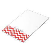 Bloc-notes personnalisé Red Chevron (Incliné)