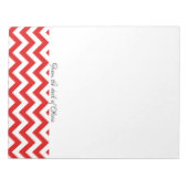 Bloc-notes personnalisé Red Chevron (Devant)