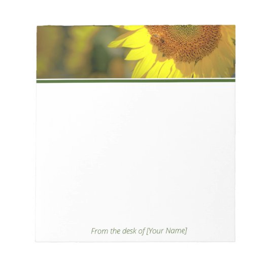 Bloc-notes personnalisé "Rise and Shine" (Devant)