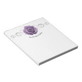 Bloc-notes personnalisé Rose violet (Incliné)