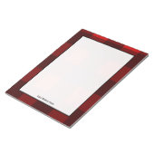 Bloc-notes personnalisé rouge et noir (Incliné)