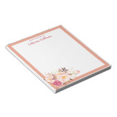 Bloc-notes personnalisé rouge rose flou rose paste (Incliné)