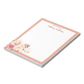 Bloc-notes personnalisé rouge rose flou rose paste (Tourné)