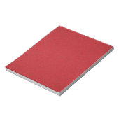 Bloc-notes personnalisé rouge tomate texturé (Tourné)