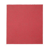 Bloc-notes personnalisé rouge tomate texturé (Devant)