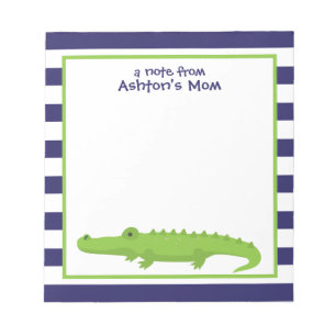 Bloc-notes personnalisé Rugby Stripes Alligator
