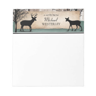 Bloc-notes personnalisé Russe Woodsy Deer