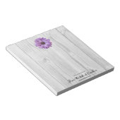 Bloc-notes personnalisé rustique violet (Incliné)