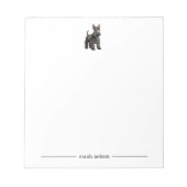 Bloc-notes personnalisé Scottish Terrier (Devant)