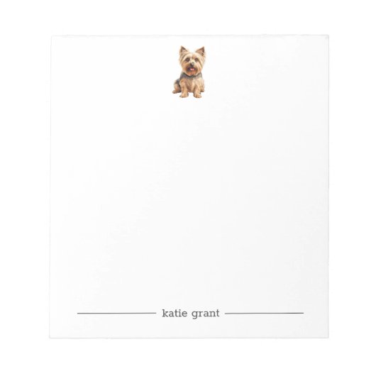 Bloc-notes personnalisé Silky Terrier (Devant)