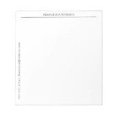 Bloc-notes personnalisé simple (Devant)