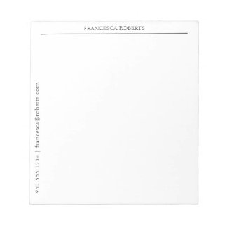Bloc-notes personnalisé simple