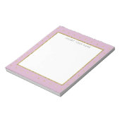 Bloc-notes personnalisé Soft Pink & Gold 5,5 pouce (Tourné)