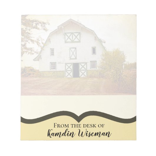 Bloc-notes personnalisé Sunset Grange Pays Rustiqu (Devant)