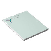 Bloc-notes personnalisé sur colibri (Incliné)