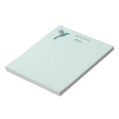Bloc-notes personnalisé sur colibri (Tourné)