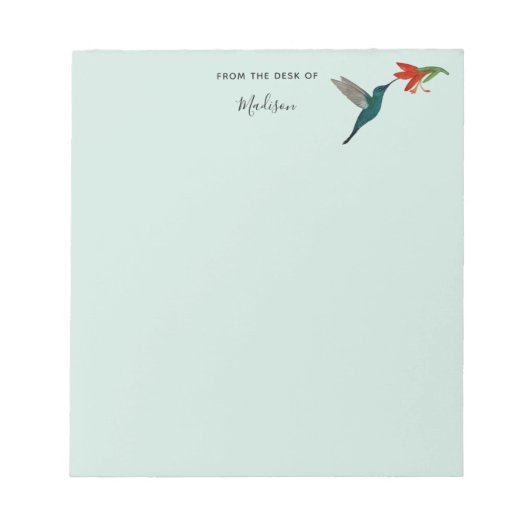 Bloc-notes personnalisé sur le colibri (Devant)