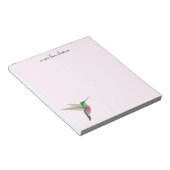 Bloc-notes personnalisé sur les colibris (Incliné)