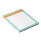 Bloc-notes personnalisé turquoise (Incliné)