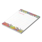 Bloc-notes personnalisé Vagues d'art Abstrait colo (Tourné)