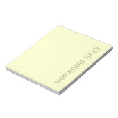 Bloc-notes personnalisé vert (Tourné)