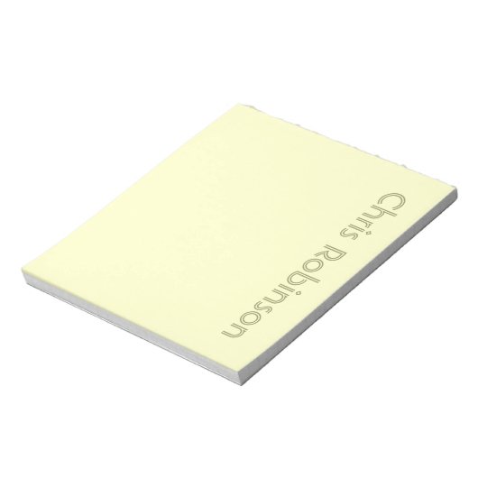 Bloc-notes personnalisé vert (Tourné)