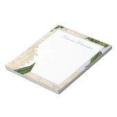 Bloc-notes personnalisé vintage blanc Hydrangea (Tourné)