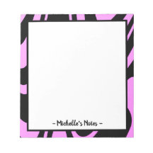 Bloc-notes personnalisé violet et noir