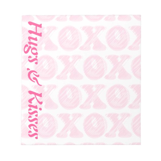 Bloc-notes personnalisé XOXO (Devant)