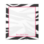 Bloc-notes personnalisé Zebra (Devant)