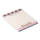 Bloc-notes personnel Cupcakes and Stripes (Incliné)